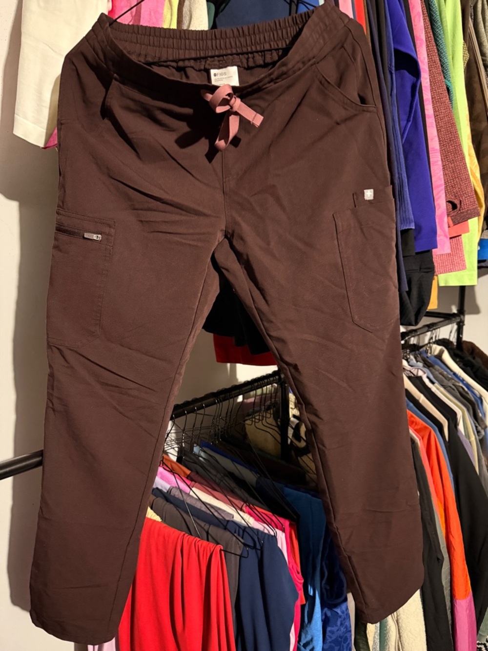 Figs Espresso Limited Color Yola Skinny Pants - Picture 2 of 3